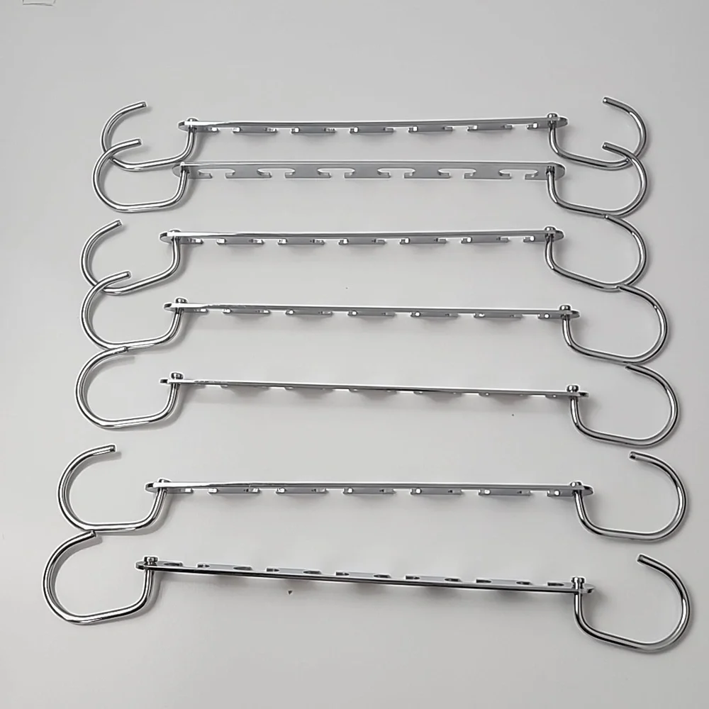 Metal Multiport Space Saving Hangers 7 Hangers Unbranded Silver